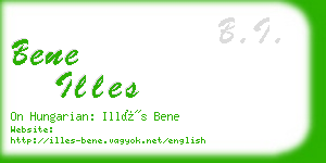 bene illes business card
